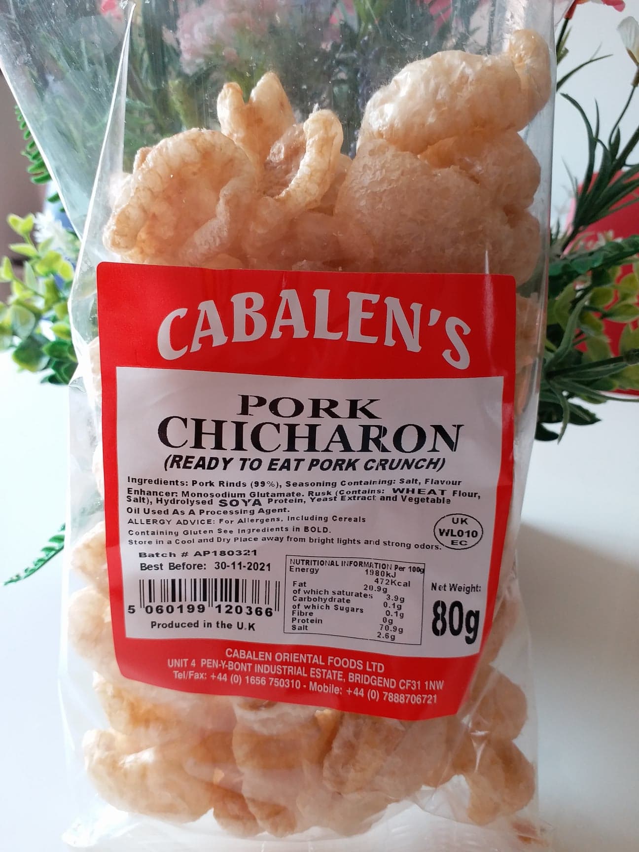 cabalens pork chicharon 80g