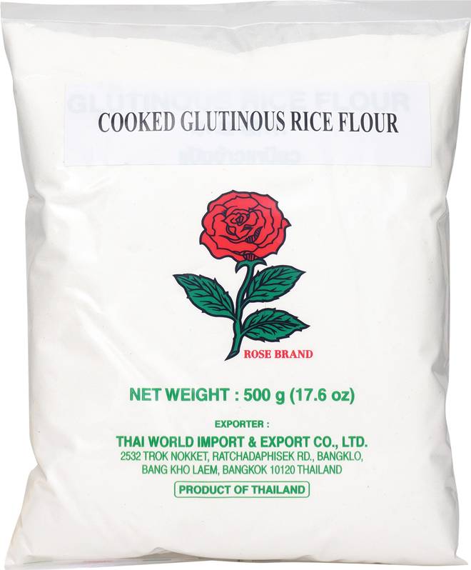 rose brand cooked glutinous rice 500g