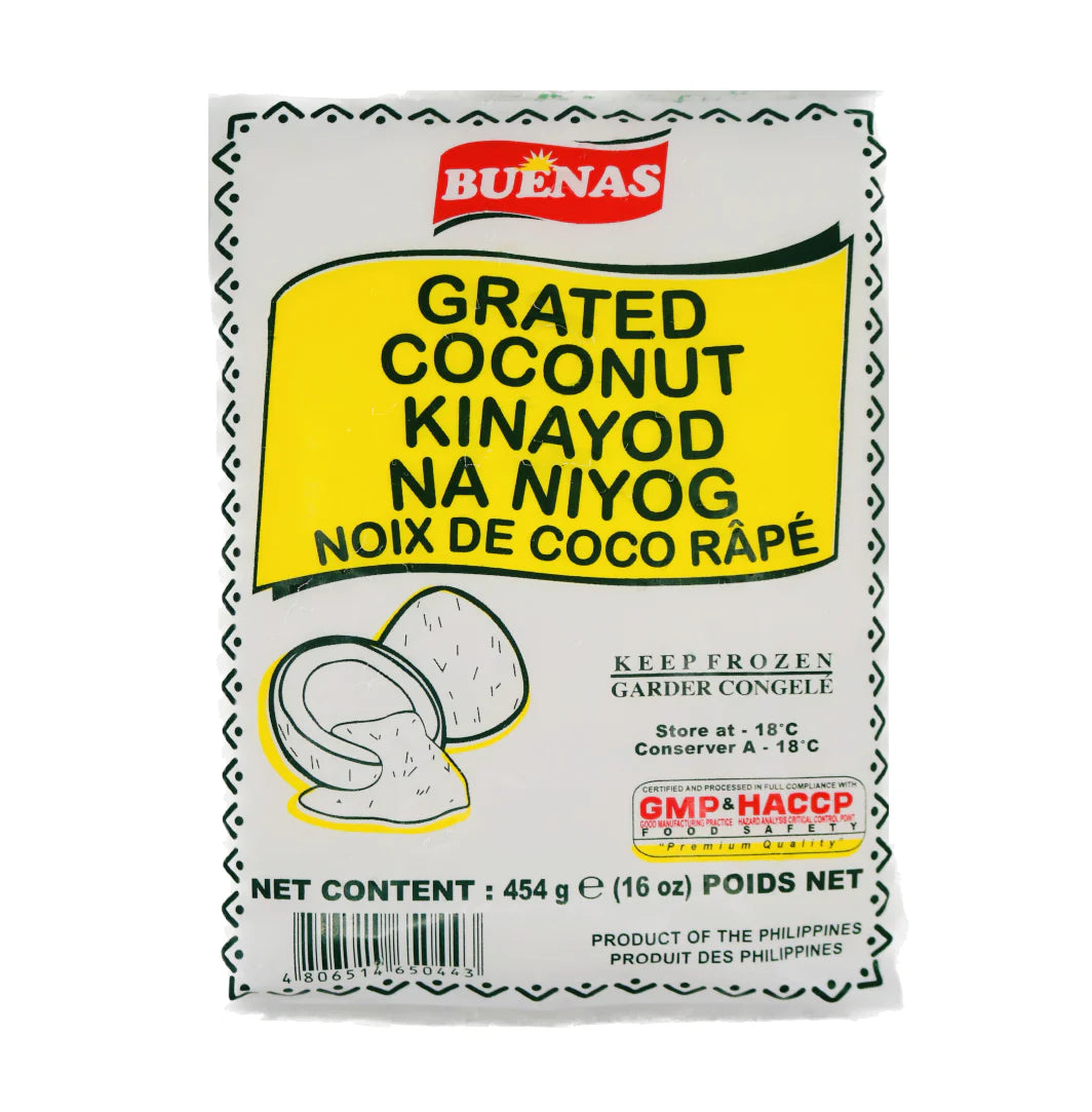 buenas grated coconut 454g