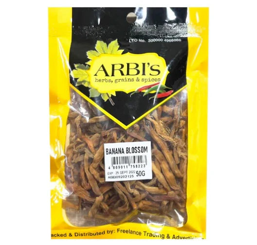 arbis dried banana blossom 50g