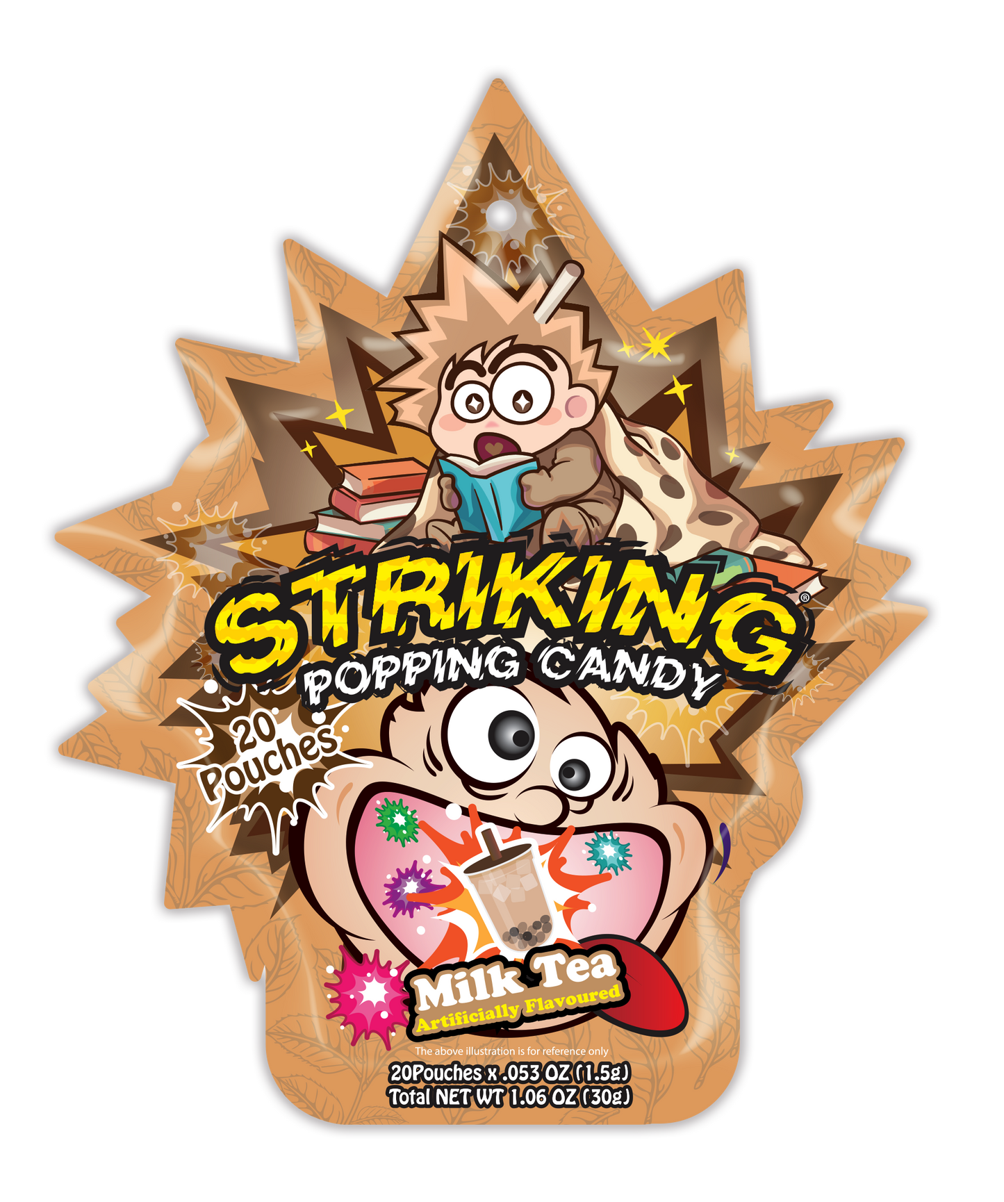 hk striking popping candy milk tea 30g