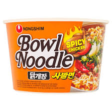 nongshim spicy chicken bowl noodle 100g