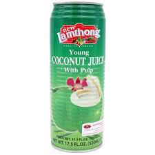 lamthong coconut juice with pulp