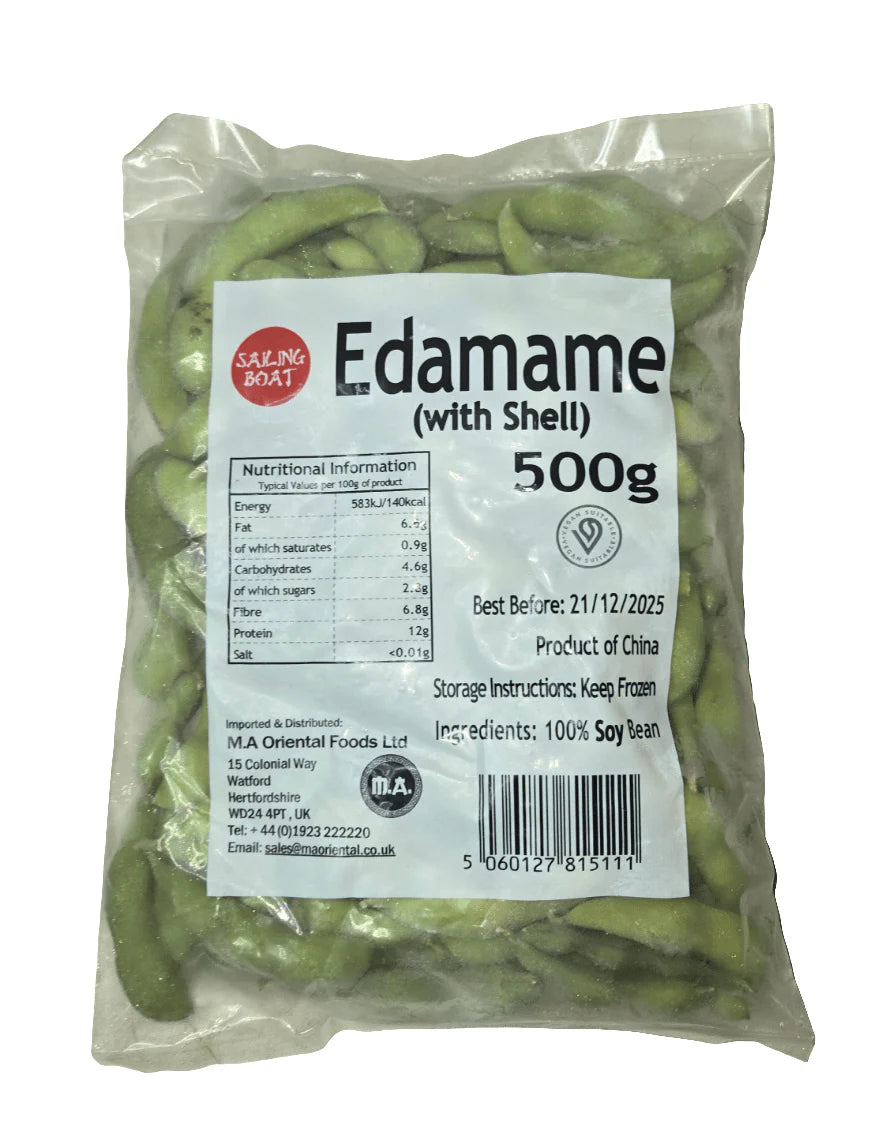 sailing boat edamame w/ shell 500g