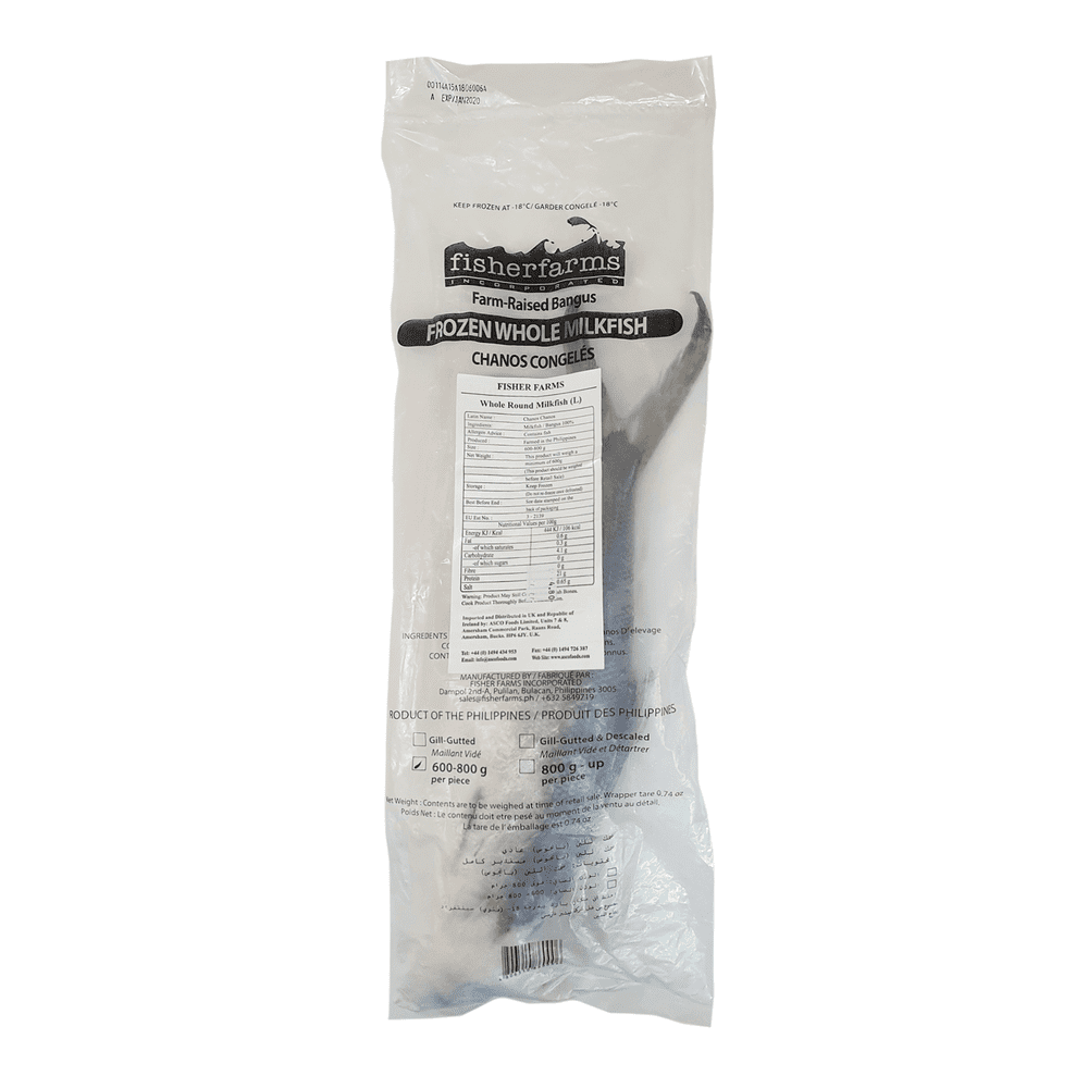 Fisher Farms Whole Milkfish 600-800g