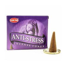 hem anti stress incense cones 10s