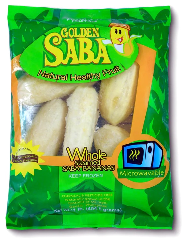 golden saba whole steamed banana 454g