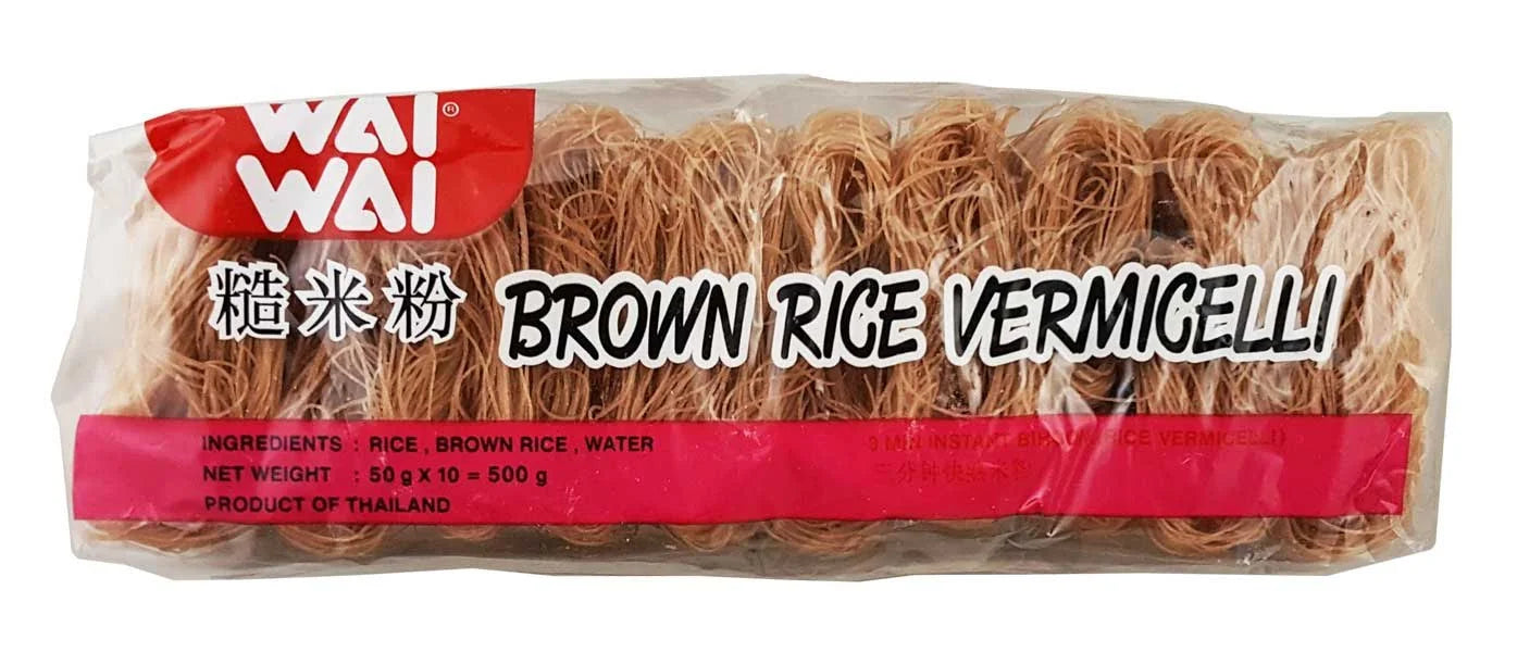 wai wai brown rice vermicelli 500g