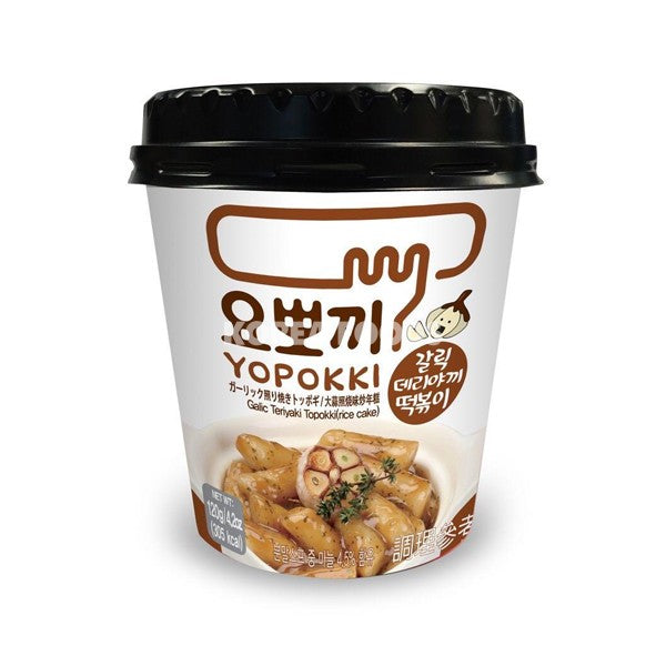 yopokki garlic teriyaki topokki cup 120g