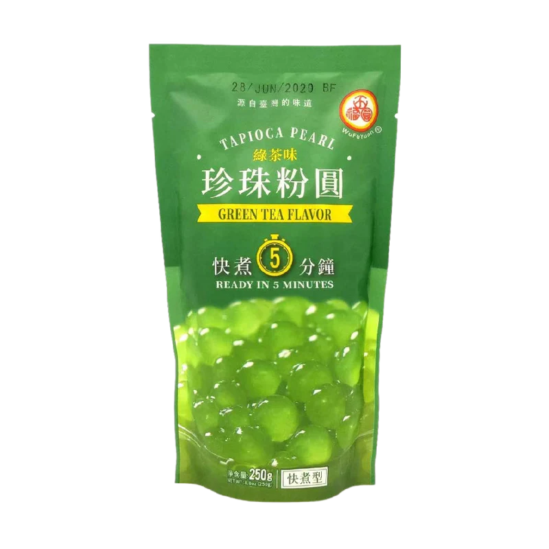 wfy tapioca pearl green tea 250g