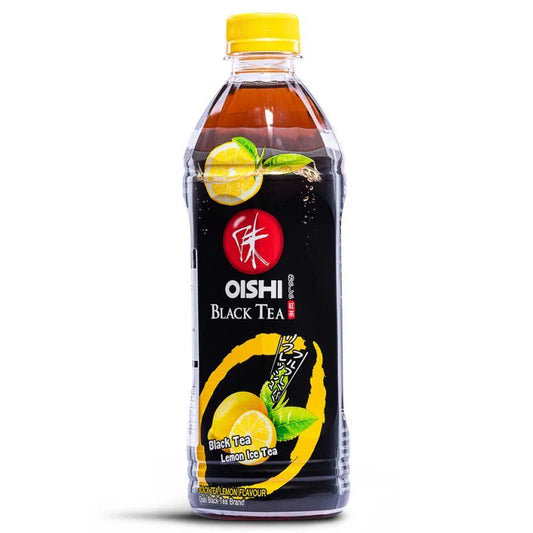 oishi black tea lemon 500ml