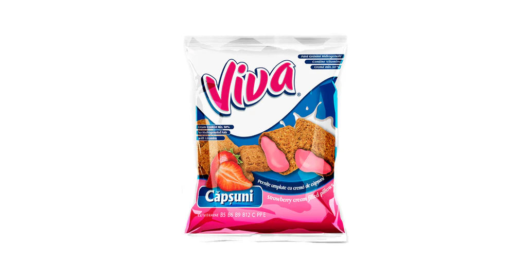 viva strawberry snacks 200g