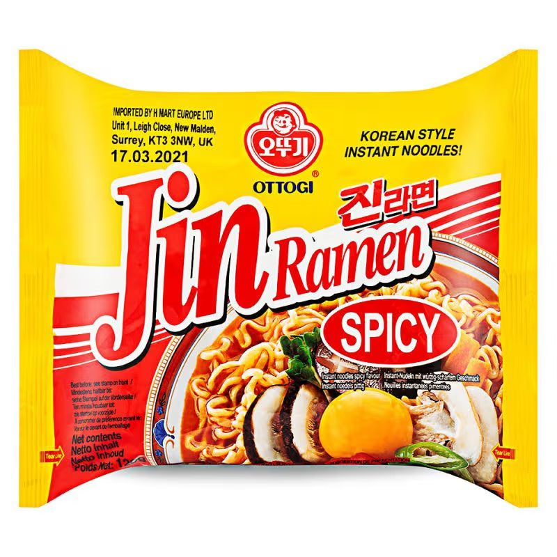 ottogi jin ramen spicy 120g