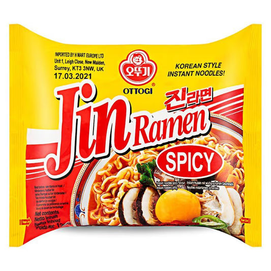 ottogi jin ramen spicy 120g