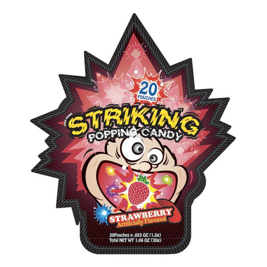 STRIKING popping candy strawberry 30g