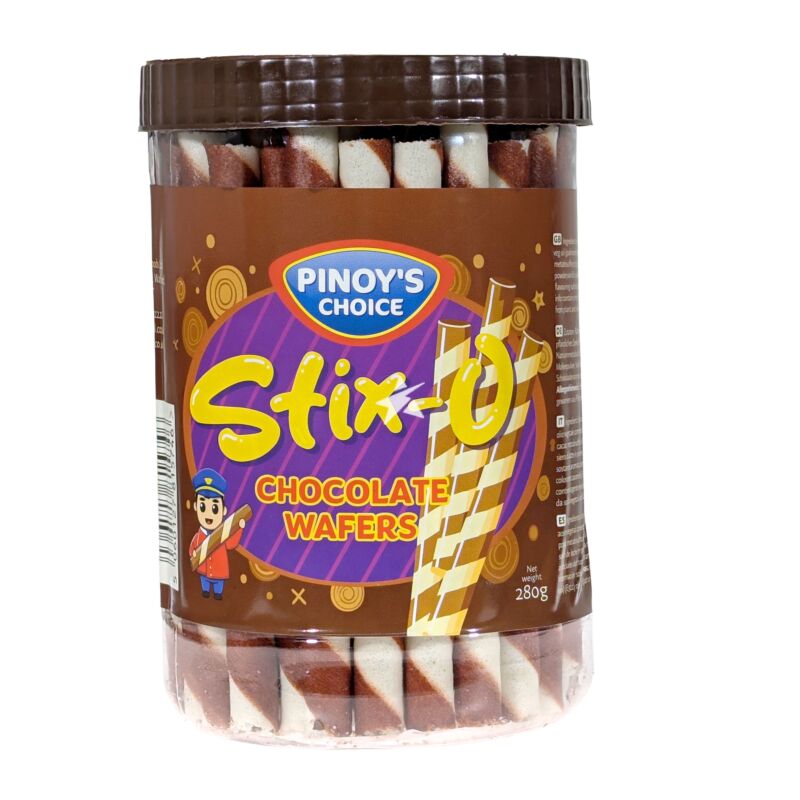 pinoys choice stix-o chocolate wafers 280g