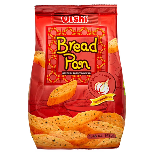 oishi bread pan toasted garlic 42g