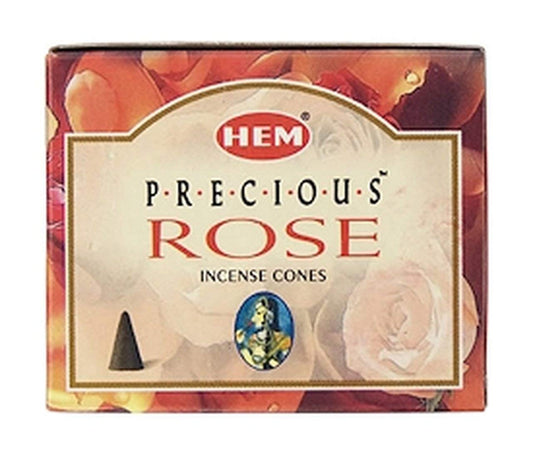 hem red rose incense cones 10s