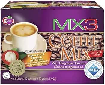 mx3 coffee mix l.a. with mangosteen 100g