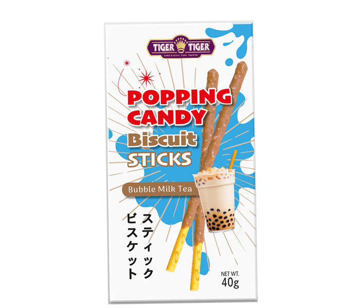 tt popping candy biscuit sticks milktea 40g