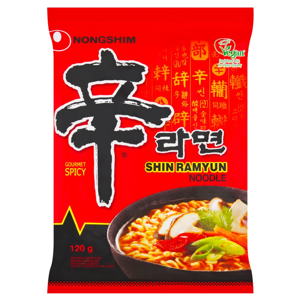 nongshim shin ramyum gourmet spicy 120g