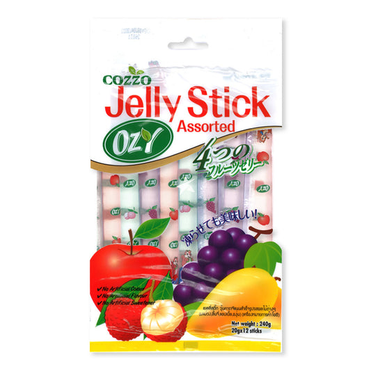 ozy jelly stick assorted 240g