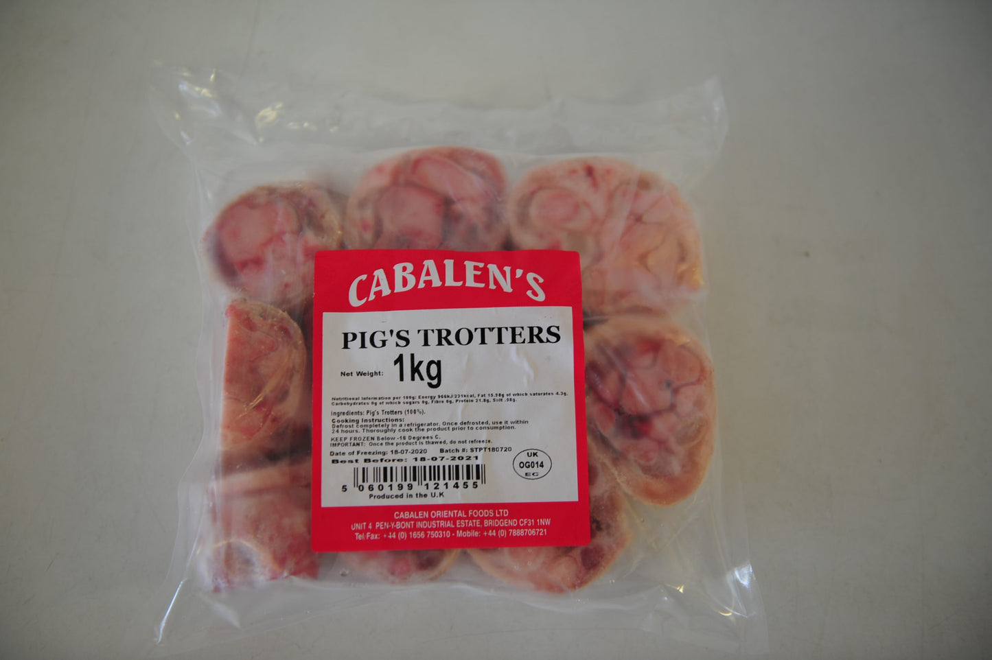 cabalens pigs trotters 1kg