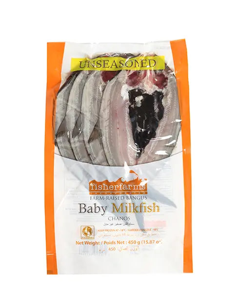 fisher farms  unseasoned milkfish 450g