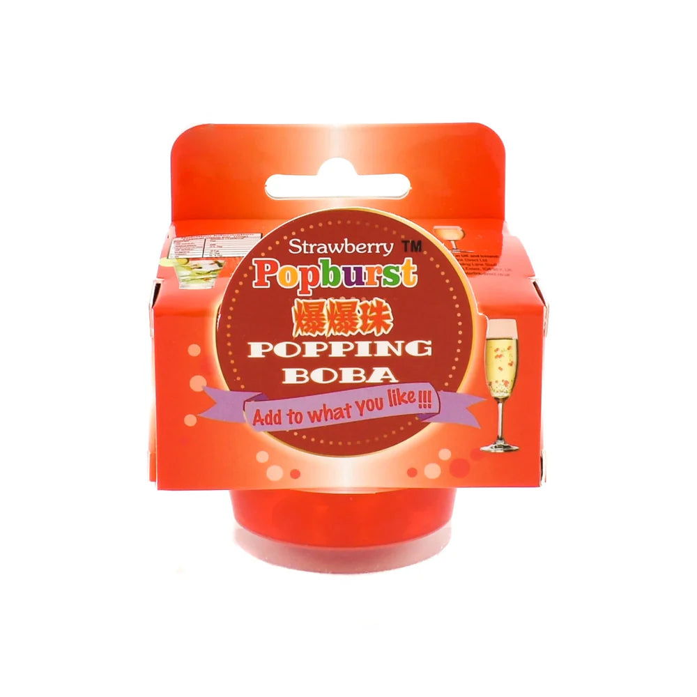 TANOSHIYA popping boba strawberry 130g