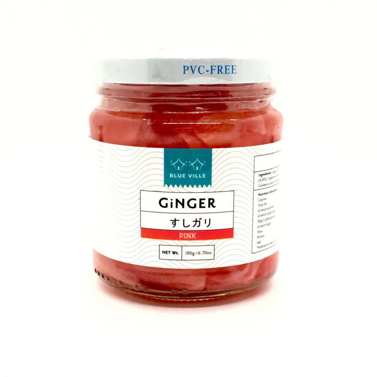 blue ville sliced ginger 190g