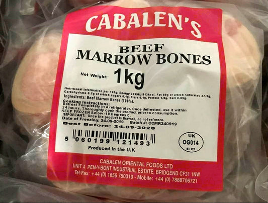 cabalens beef marrow bones 1kg