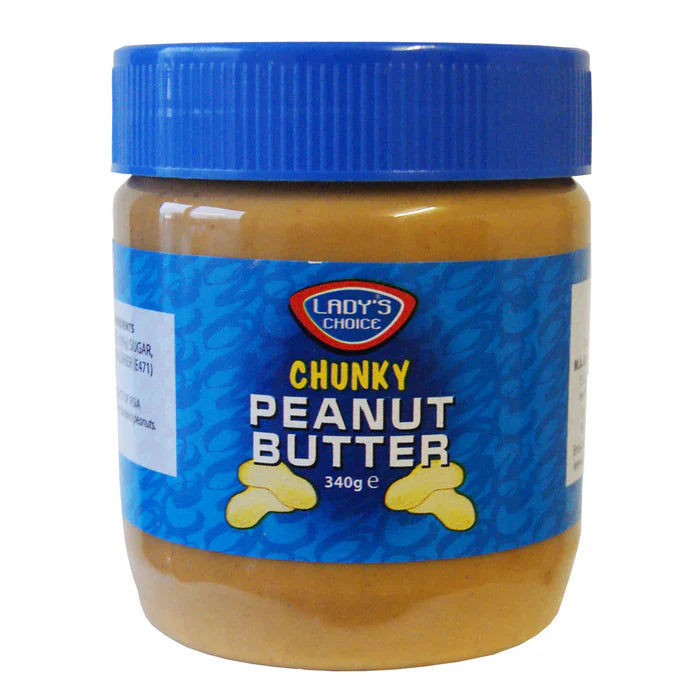 ladys choice peanut butter chunky 340g