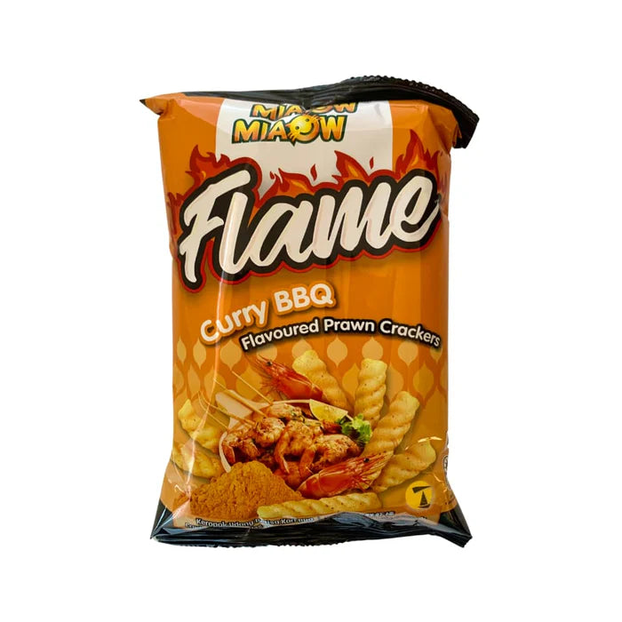 miaow miaow flame prawn curry bbq 50g