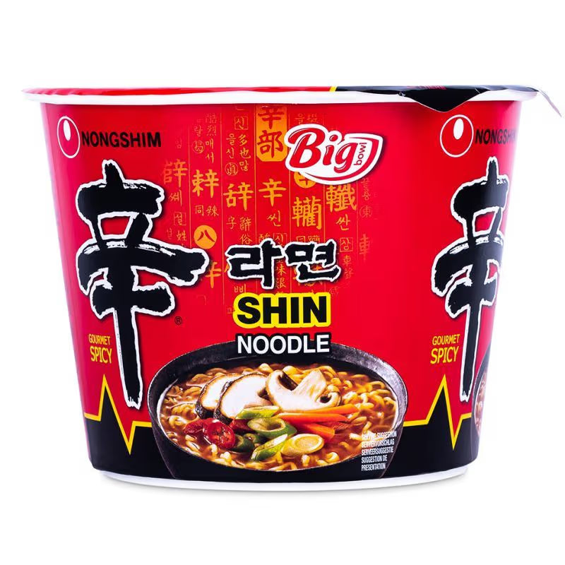 nongshim big bowl shin cup noodle spicy