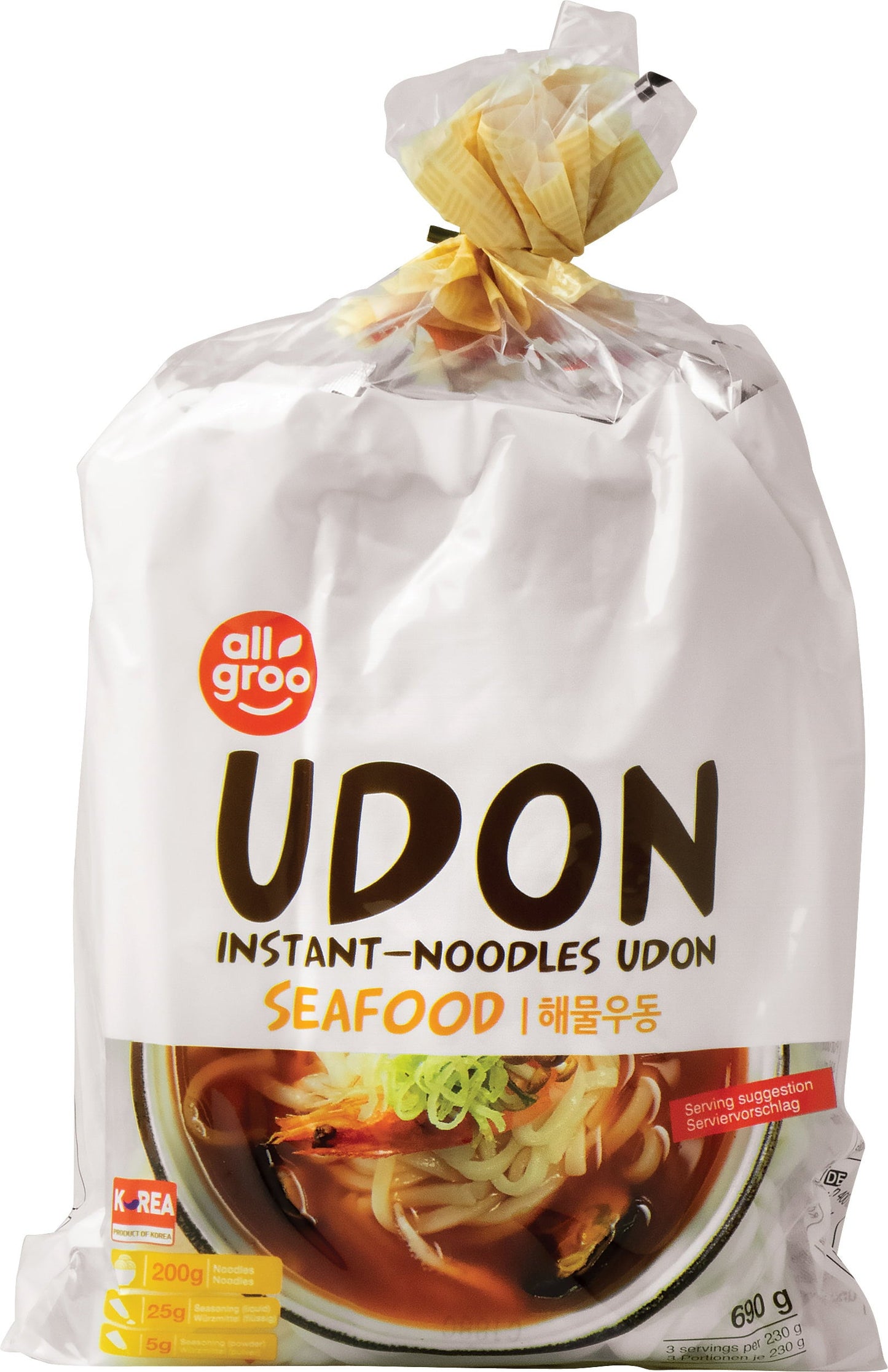 allgroo seafood udon 690g