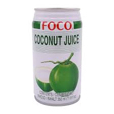FOCO Coconut Juice with Pulp 350ml