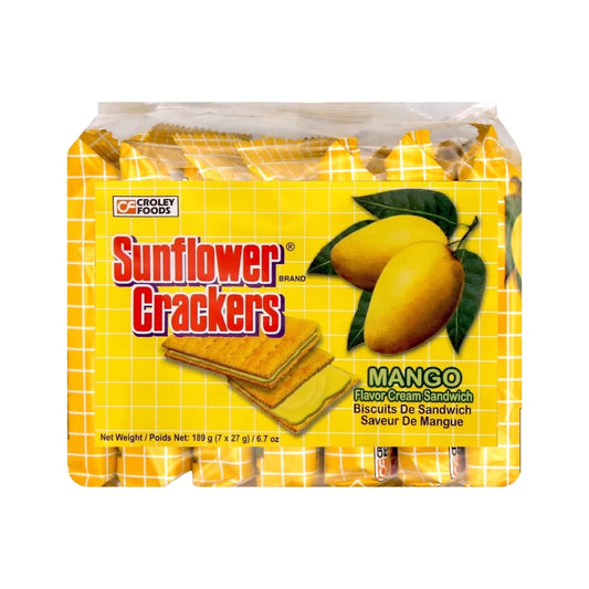 sunflower crackers mango 7x27g