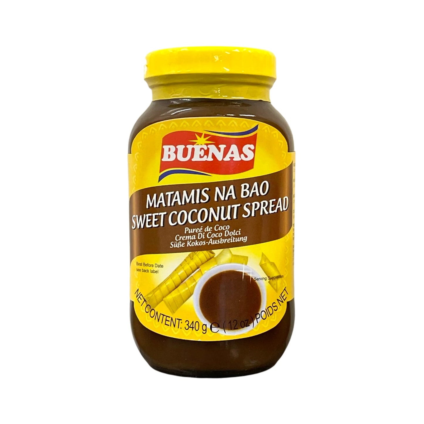 buenas sweet coconut spread 340g