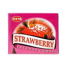 hem strawberry incense cones 10s