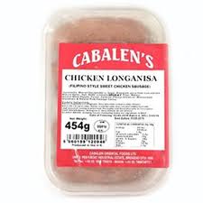 cabalens chicken longanisa 454g