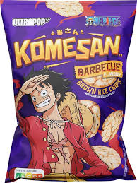 one piece luffy rice chips bbq 60g
