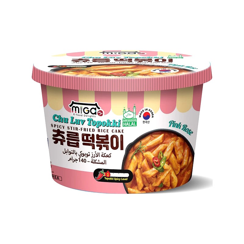 miga chu luv topokki pink rose 140g