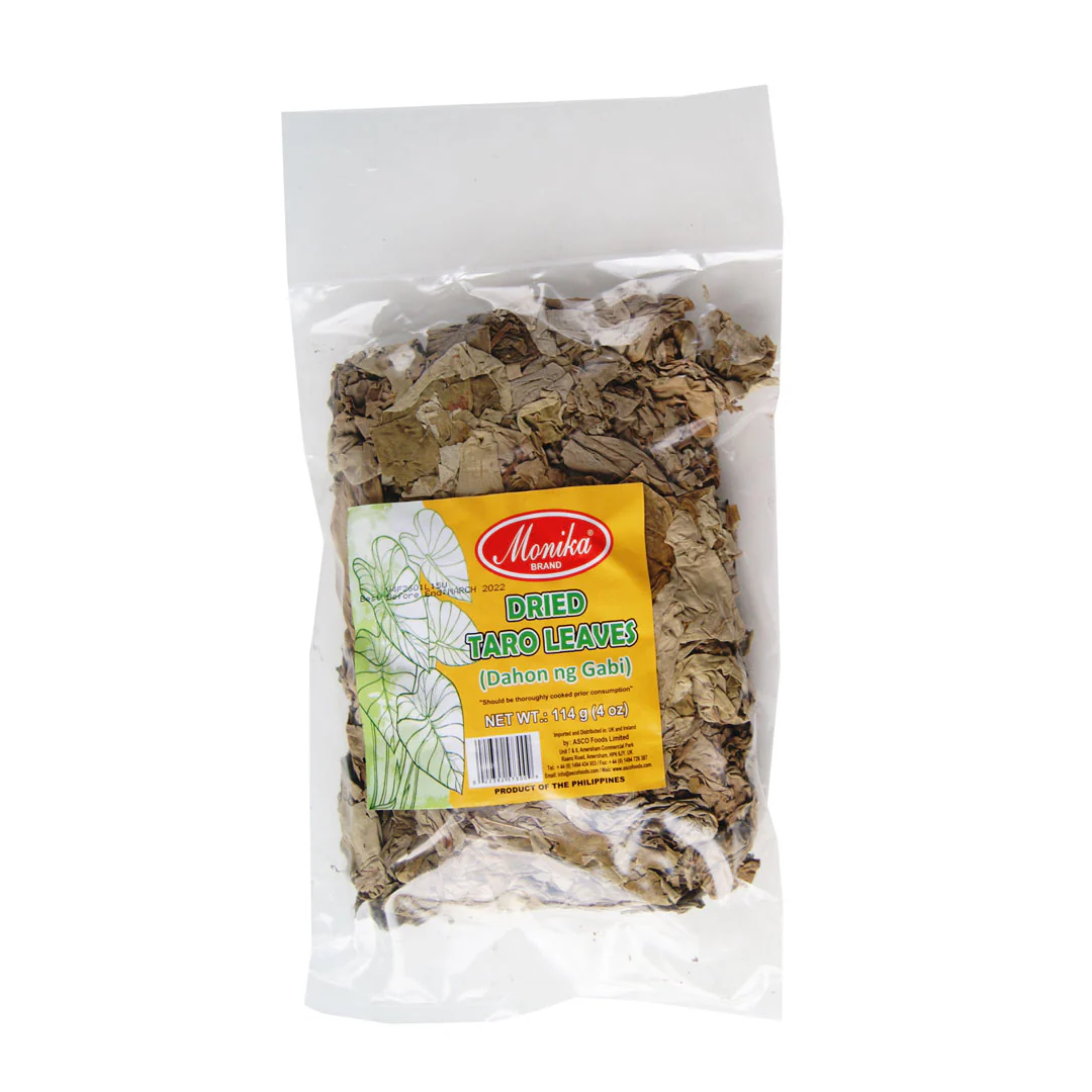 monika dried taro leaves 114g