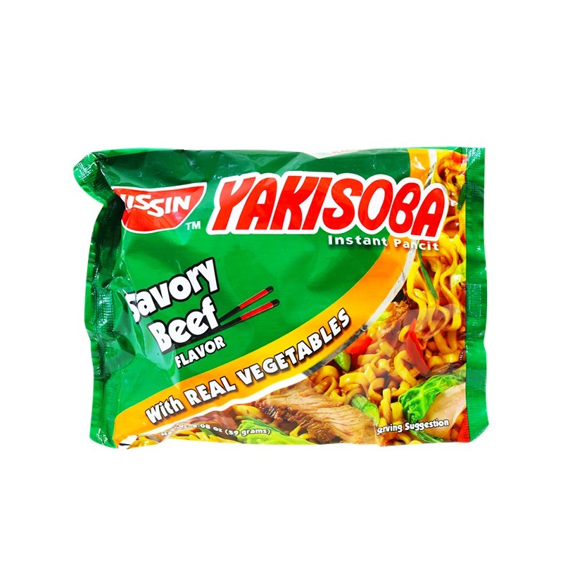 nissin yakisoba beef 72g