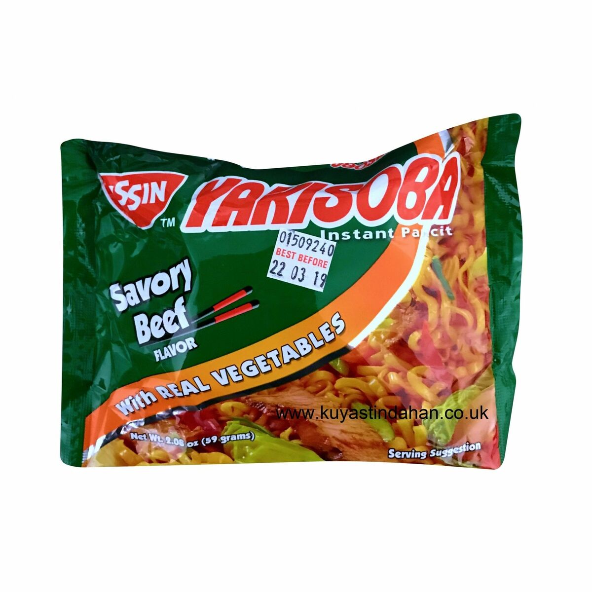 nissin yakisoba savory beef 59g