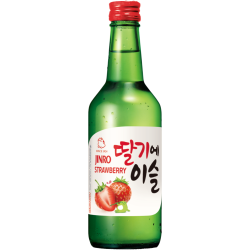 jinro chamisul soju strawberry 13% 360ml
