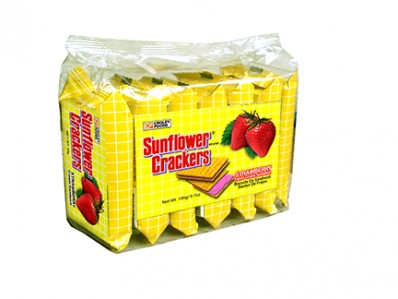 sunflower crackers strawberry 7x27g
