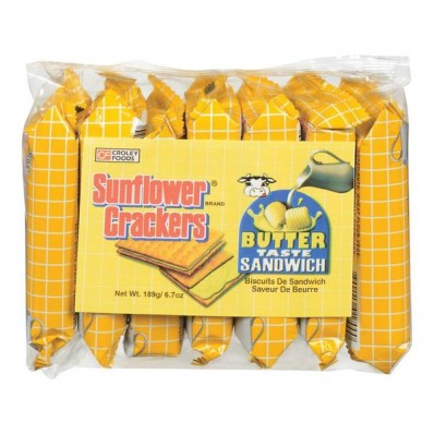 sunflower crackers butter 189g